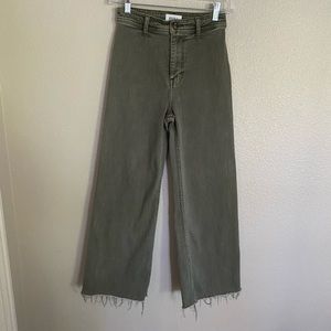 Pistola Olive wide Leg Jeans: size 24